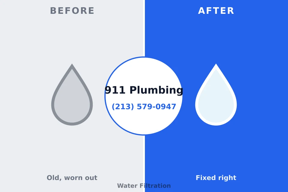 Before and after: plumbing company Sergeant Bluff, IA